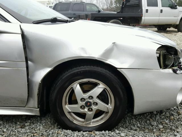 2G2WP522041327076 - 2004 PONTIAC GRAND PRIX SILVER photo 9