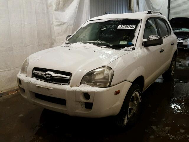 KM8JM12B87U634121 - 2007 HYUNDAI TUCSON GLS WHITE photo 2