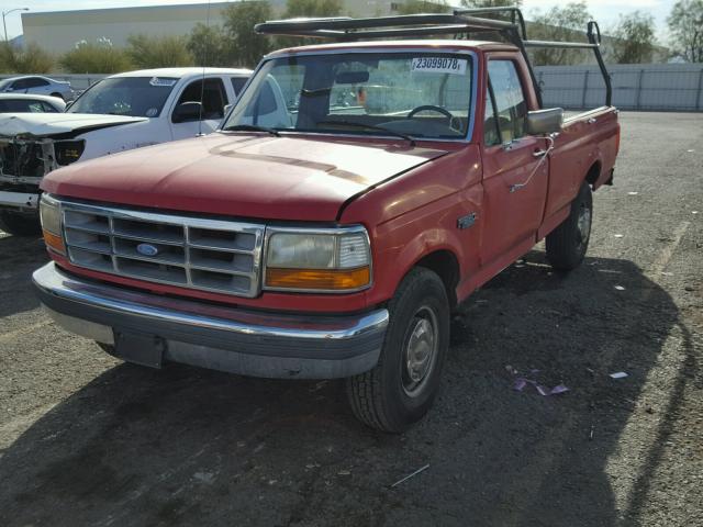 3FTHF25H9VMA06704 - 1997 FORD F250 RED photo 2