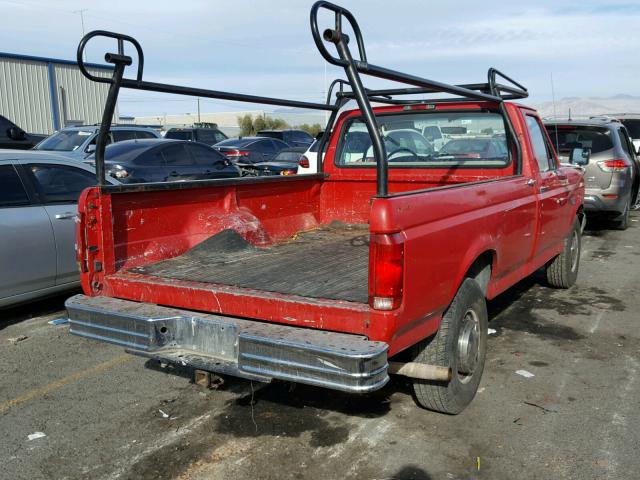 3FTHF25H9VMA06704 - 1997 FORD F250 RED photo 4