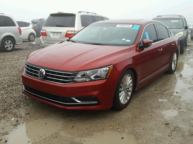 1VWBT7A34GC028553 - 2016 VOLKSWAGEN PASSAT SE RED photo 2