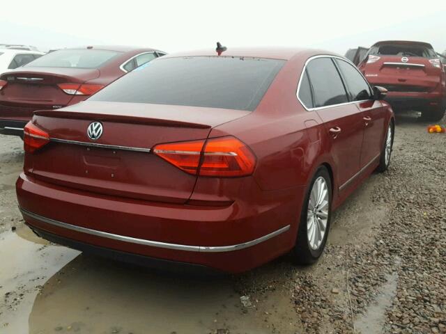 1VWBT7A34GC028553 - 2016 VOLKSWAGEN PASSAT SE RED photo 4