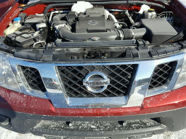 1N6AD0EVXGN750903 - 2016 NISSAN FRONTIER S RED photo 7