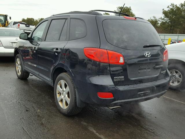 5NMSH73E69H301225 - 2009 HYUNDAI SANTA FE S BLACK photo 3