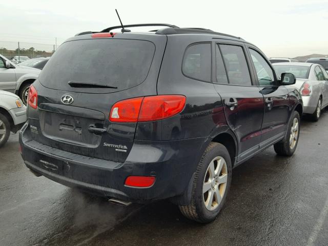 5NMSH73E69H301225 - 2009 HYUNDAI SANTA FE S BLACK photo 4