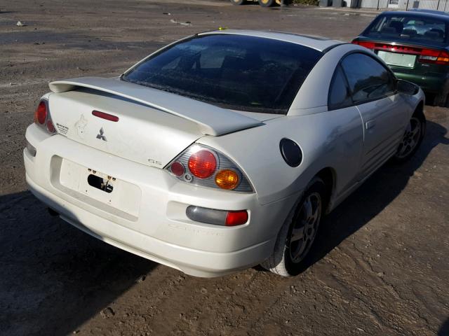 4A3AC44GX3E163334 - 2003 MITSUBISHI ECLIPSE GS WHITE photo 4