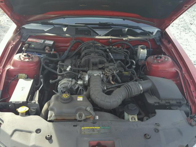 1ZVBP8AN5A5172328 - 2010 FORD MUSTANG RED photo 7