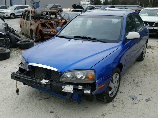 KMHDN46D46U205192 - 2006 HYUNDAI ELANTRA GL BLUE photo 2