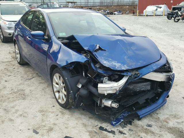 1C3CDFBH0DD107804 - 2013 DODGE DART SXT BLUE photo 1