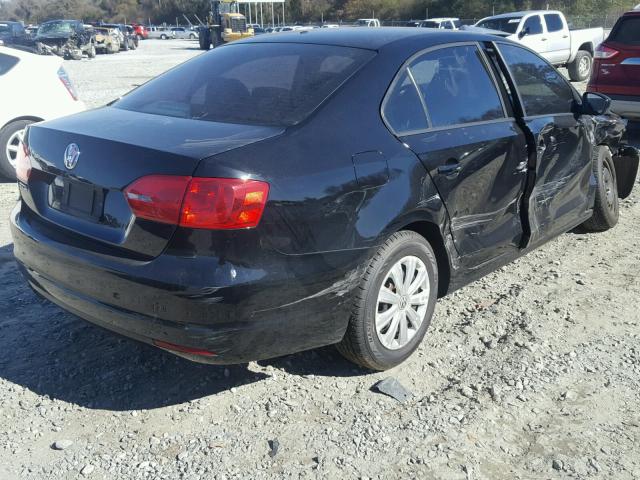 3VW2K7AJ0CM468408 - 2012 VOLKSWAGEN JETTA BASE 黑色 照片 4