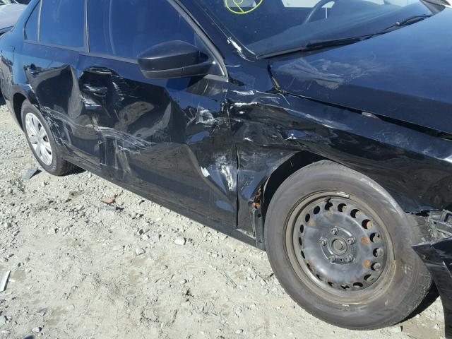 3VW2K7AJ0CM468408 - 2012 VOLKSWAGEN JETTA BASE 黑色 照片 9