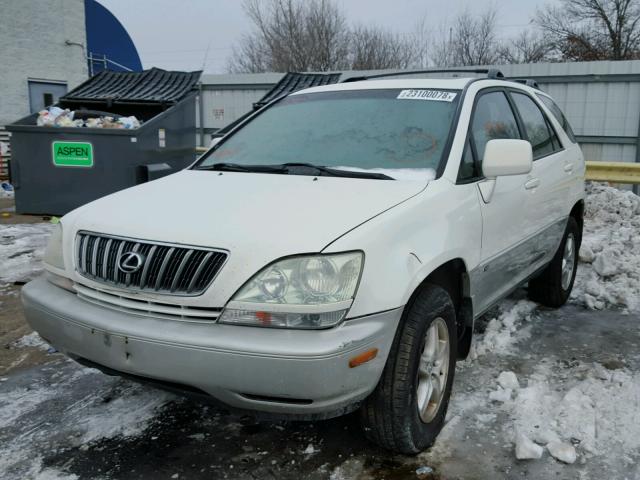 JTJHF10U130306992 - 2003 LEXUS RX 300 WHITE photo 2