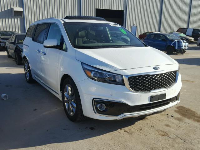 KNDME5C16G6185618 - 2016 KIA SEDONA SXL WHITE photo 1