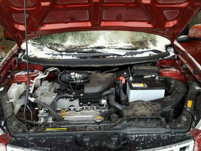 JN8AS5MT0CW267242 - 2012 NISSAN ROGUE S RED photo 7