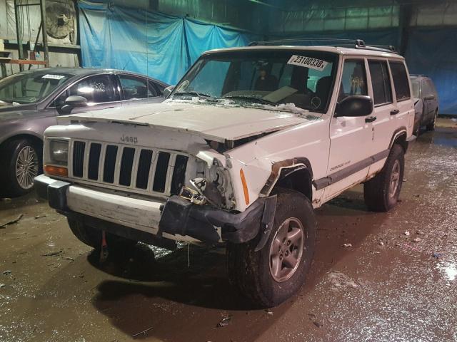 1J4FF48S7YL233397 - 2000 JEEP CHEROKEE S WHITE photo 2