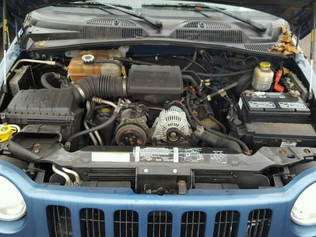 1J4GL58K33W545811 - 2003 JEEP LIBERTY LI BLUE photo 7