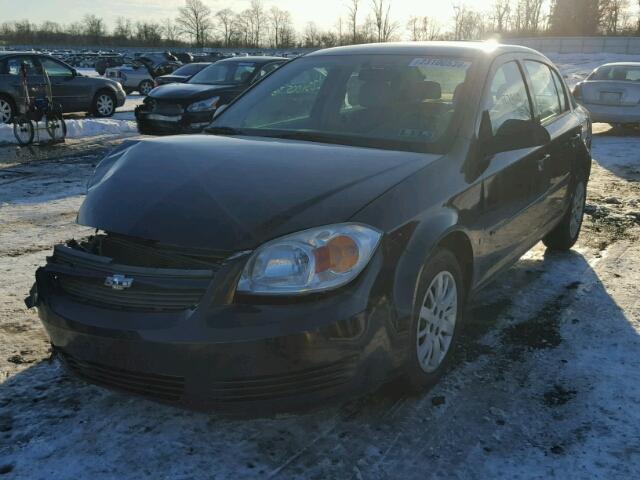 1G1AK55F967835385 - 2006 CHEVROLET COBALT LS BLACK photo 2