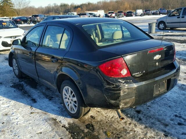 1G1AK55F967835385 - 2006 CHEVROLET COBALT LS BLACK photo 3