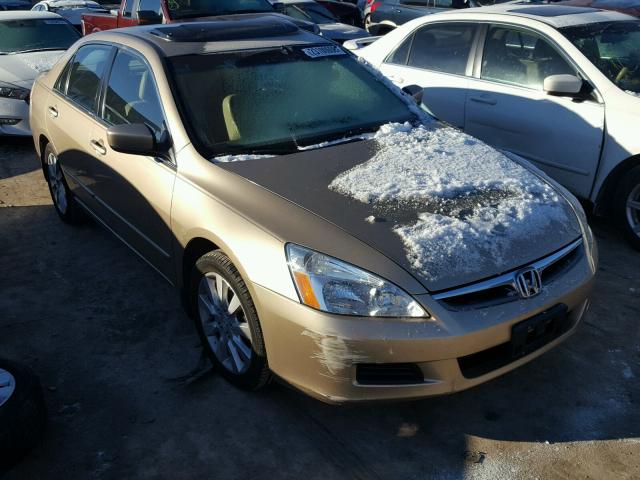 1HGCM66526A004496 - 2006 HONDA ACCORD EX GOLD photo 1