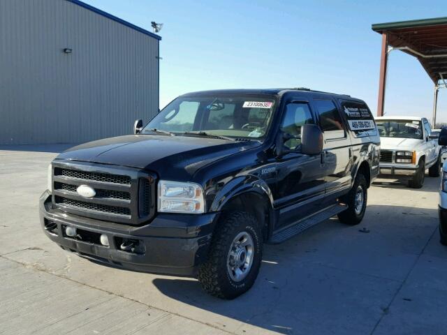 1FMSU43P75ED12951 - 2005 FORD EXCURSION BLACK photo 2