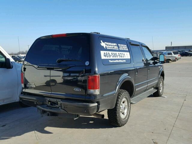 1FMSU43P75ED12951 - 2005 FORD EXCURSION BLACK photo 4