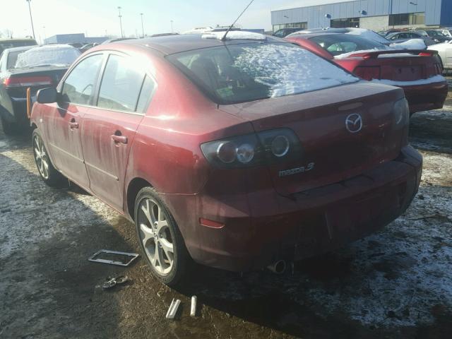 JM1BK32F081165252 - 2008 MAZDA 3 I RED photo 3