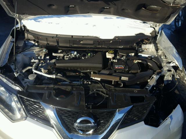 KNMAT2MV4FP510087 - 2015 NISSAN ROGUE S GRAY photo 7