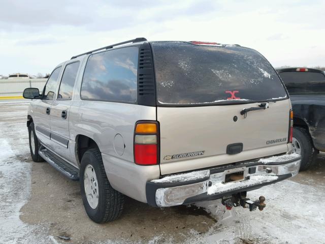 3GNEC16Z14G269920 - 2004 CHEVROLET SUBURBAN C CREAM photo 3