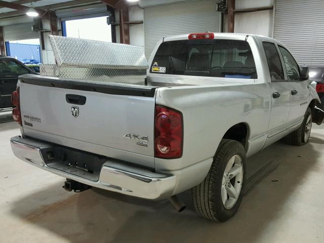 1D7HU18247S116406 - 2007 DODGE RAM 1500 S SILVER photo 4