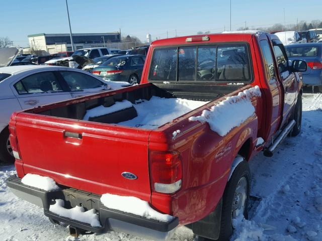 1FTZR15X9YTB21564 - 2000 FORD RANGER SUP RED photo 4