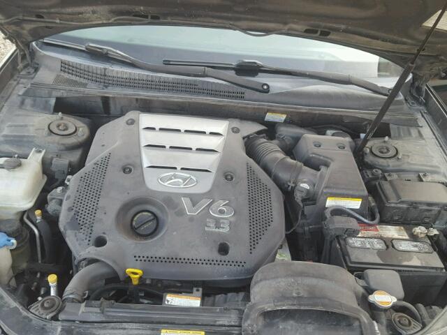 5NPEU46F87H205169 - 2007 HYUNDAI SONATA SE BLACK photo 7