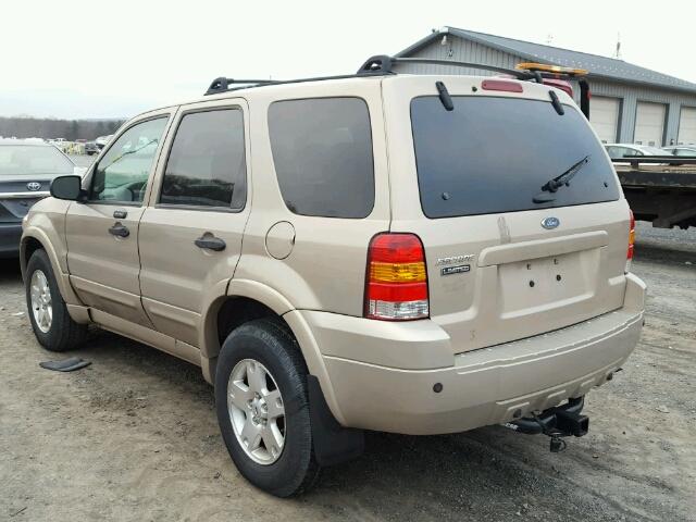 1FMCU94127KA01816 - 2007 FORD ESCAPE LIM GOLD photo 3