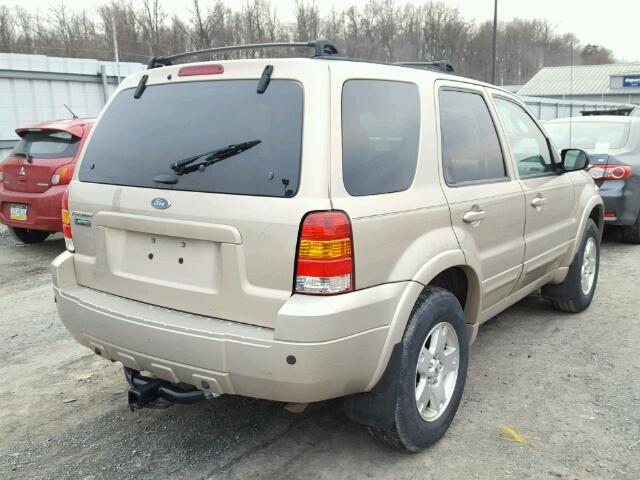 1FMCU94127KA01816 - 2007 FORD ESCAPE LIM GOLD photo 4