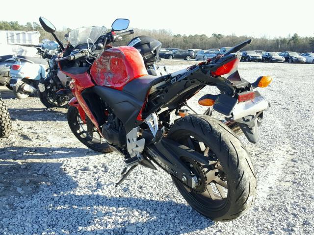 MLHPC4411D5000899 - 2013 HONDA CBR500 R RED photo 3