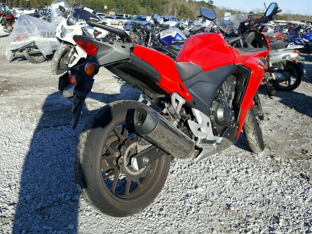 MLHPC4411D5000899 - 2013 HONDA CBR500 R RED photo 4