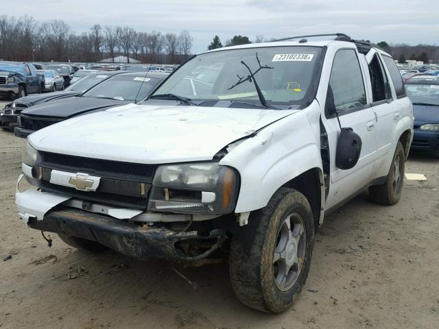 1GNDS13S552367302 - 2005 CHEVROLET TRAILBLAZE WHITE photo 2