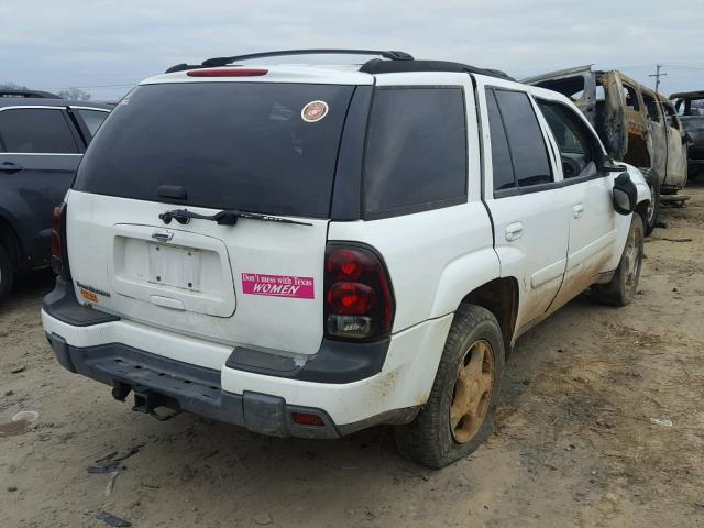 1GNDS13S552367302 - 2005 CHEVROLET TRAILBLAZE WHITE photo 4