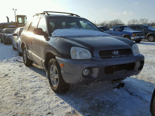 KM8SC13D34U660726 - 2004 HYUNDAI SANTA FE G BLACK photo 1