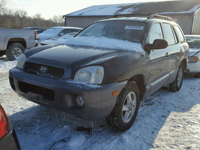 KM8SC13D34U660726 - 2004 HYUNDAI SANTA FE G BLACK photo 2