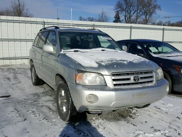 JTEEP21A440031550 - 2004 TOYOTA HIGHLANDER SILVER photo 1