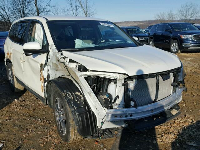 5FNYF6H3XGB049625 - 2016 HONDA PILOT EX WHITE photo 1