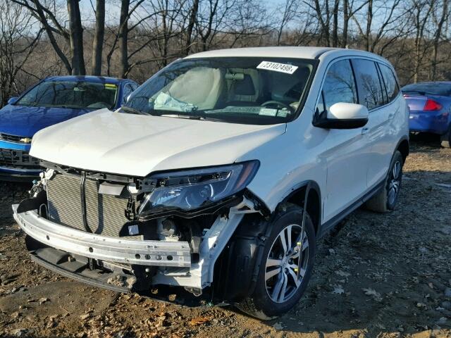 5FNYF6H3XGB049625 - 2016 HONDA PILOT EX WHITE photo 2