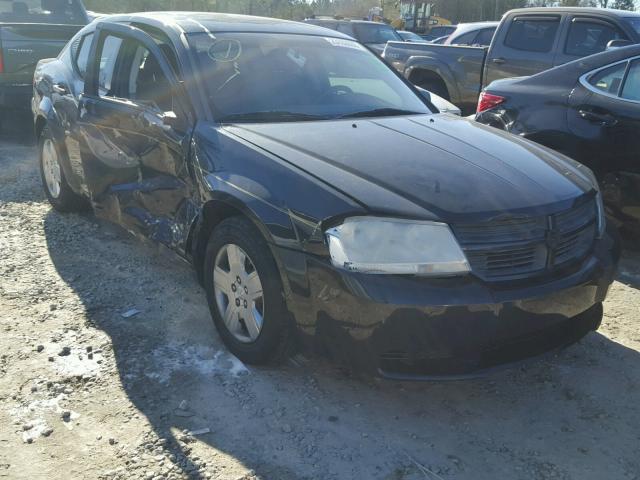 1B3LC46K68N628858 - 2008 DODGE AVENGER SE BLACK photo 1