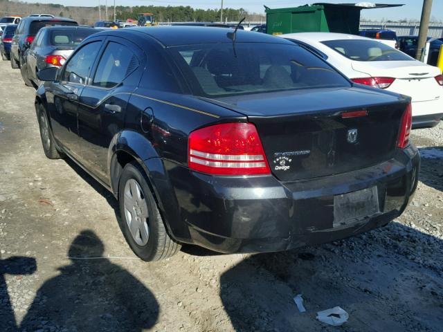 1B3LC46K68N628858 - 2008 DODGE AVENGER SE BLACK photo 3