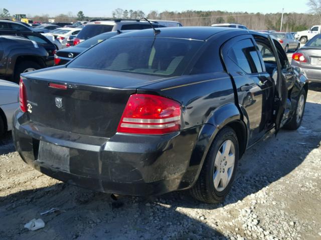 1B3LC46K68N628858 - 2008 DODGE AVENGER SE BLACK photo 4