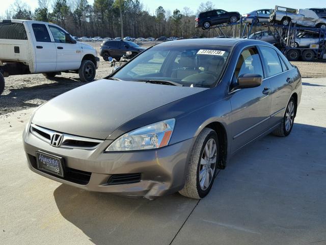 1HGCM66537A093691 - 2007 HONDA ACCORD EX GRAY photo 2