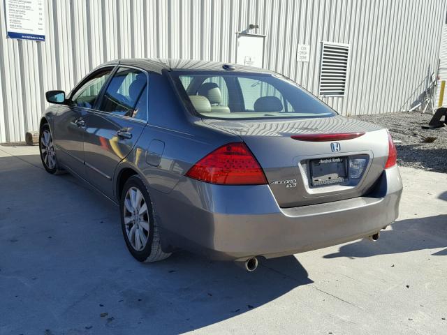 1HGCM66537A093691 - 2007 HONDA ACCORD EX GRAY photo 3