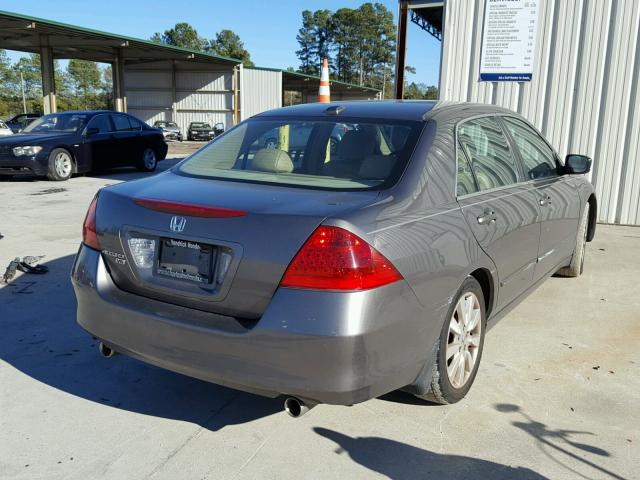 1HGCM66537A093691 - 2007 HONDA ACCORD EX GRAY photo 4