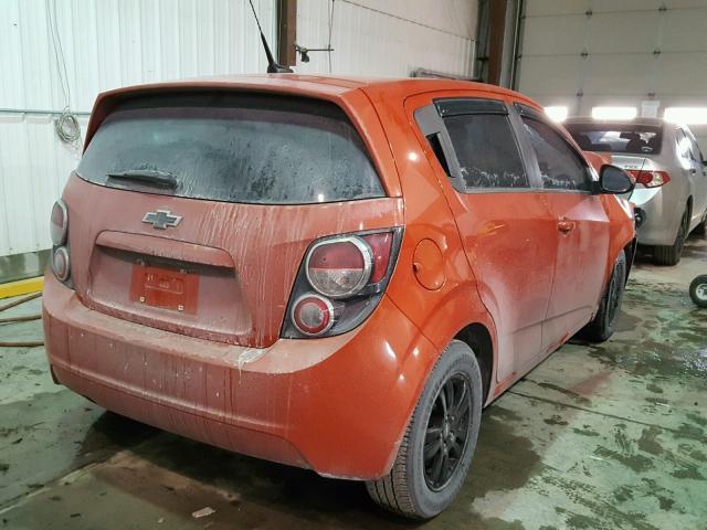 1G1JC6SH4C4118396 - 2012 CHEVROLET SONIC LT ORANGE photo 4