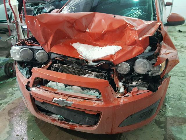 1G1JC6SH4C4118396 - 2012 CHEVROLET SONIC LT ORANGE photo 9